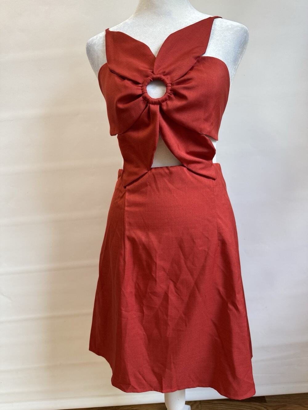SHEIN Red Cutout Ring Detail Dress – Size XL
